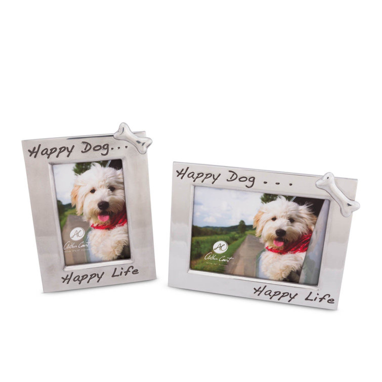 Classic Gray Aluminum 4x6 Tabletop Picture Frame