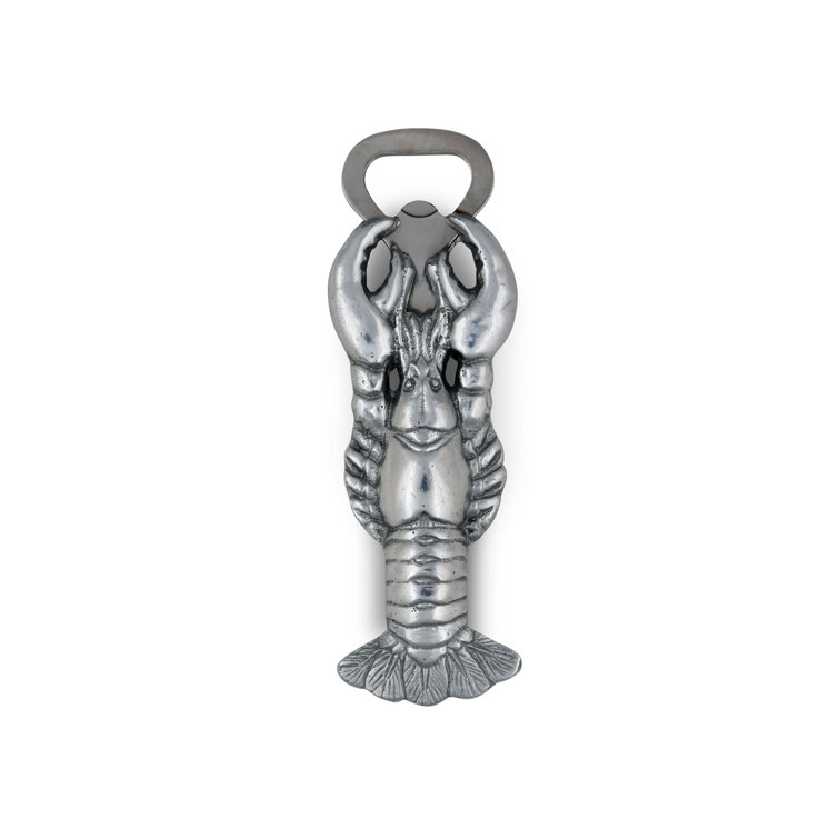Hand-Polished Aluminum Crawdad Bottle Opener