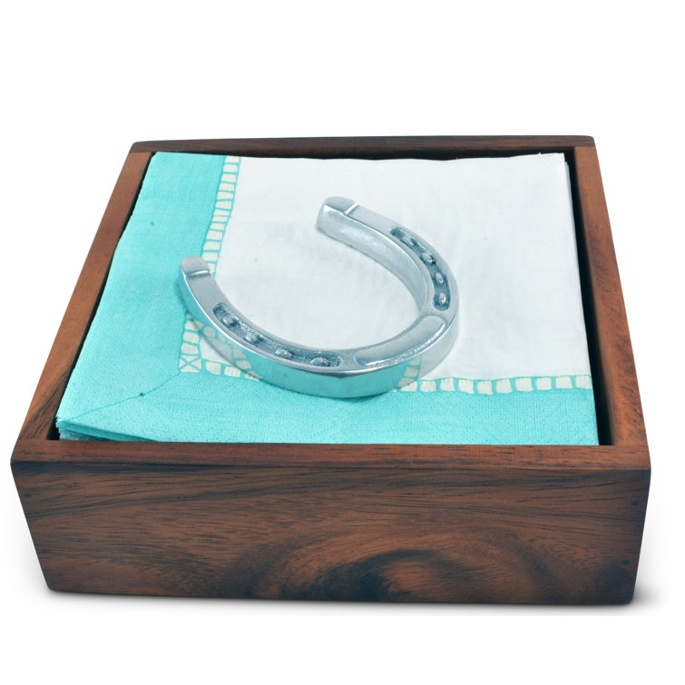 Arthur Court Silver Aluminum Horseshoe Napkin Weight