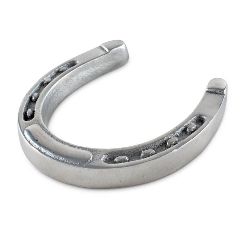 Arthur Court Silver Aluminum Horseshoe Napkin Weight