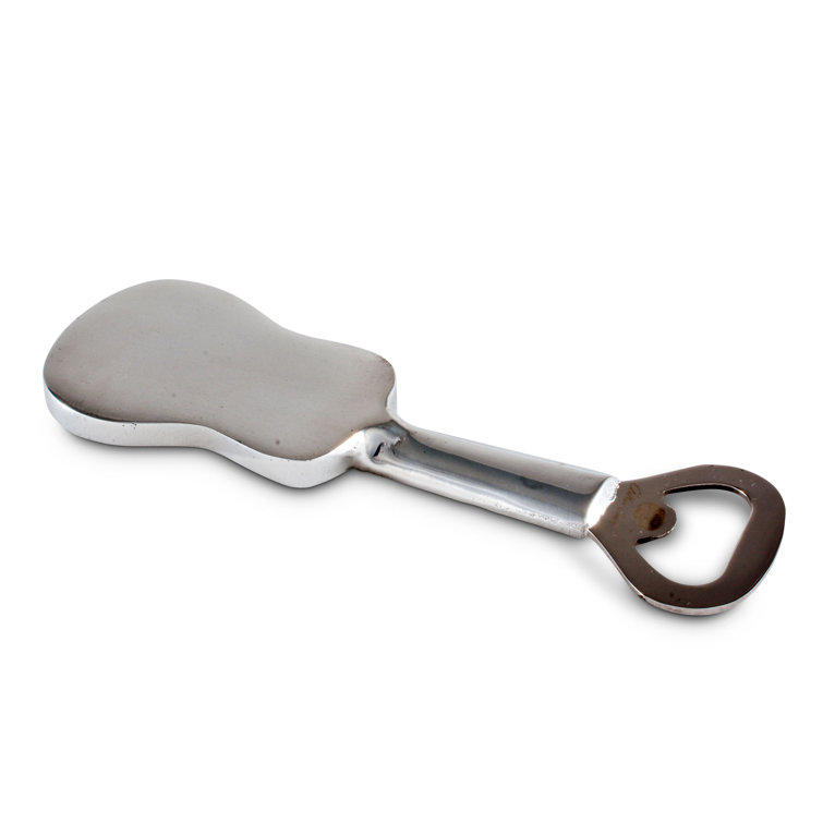 Hand-Polished Aluminum Guitar Bottle Opener with Stainless Steel