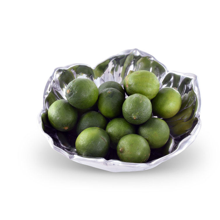 Magnolia Bloom Aluminum Novelty Serving Bowl