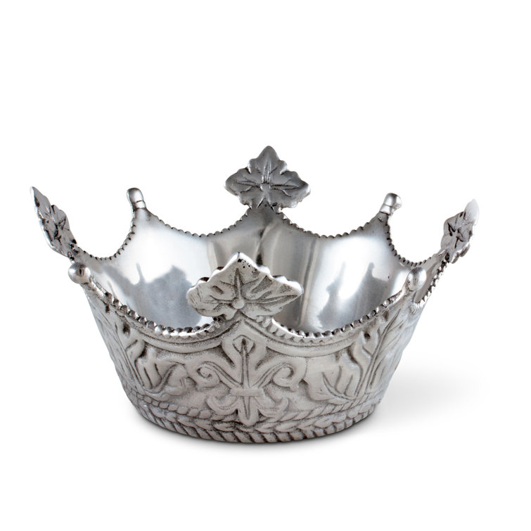 Regal Aluminum Crown-Shaped Serving Bowl, 7" Diameter