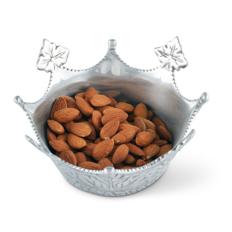 Regal Aluminum Crown-Shaped Serving Bowl, 7" Diameter