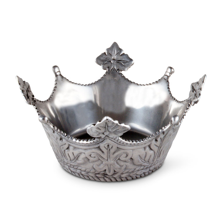 Regal Aluminum Crown-Shaped Serving Bowl, 7" Diameter