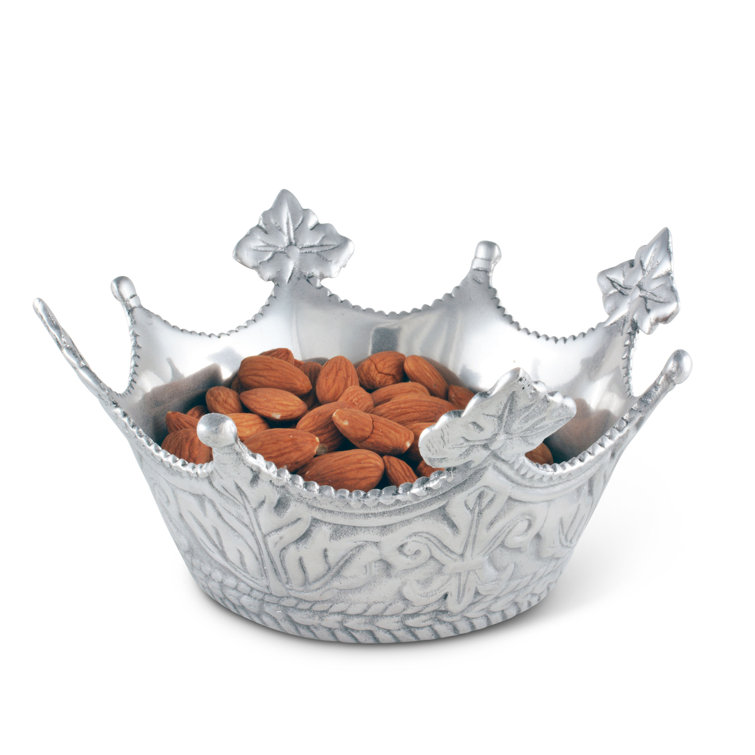 Regal Aluminum Crown-Shaped Serving Bowl, 7" Diameter