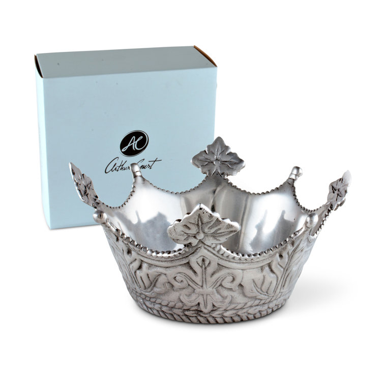 Regal Aluminum Crown-Shaped Serving Bowl, 7" Diameter