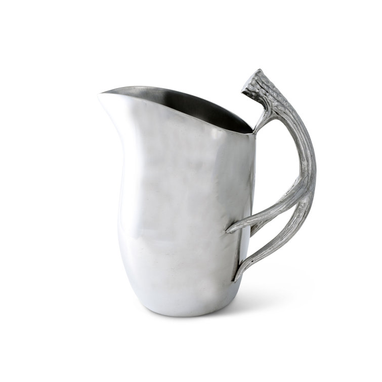 Rustic Aluminum Antler Handle 104 oz Pitcher