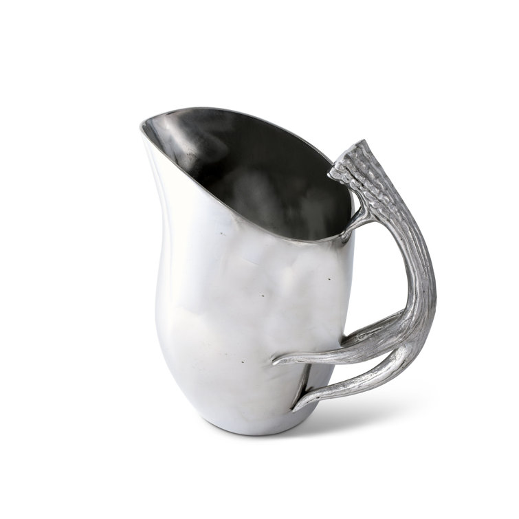 Rustic Aluminum Antler Handle 104 oz Pitcher