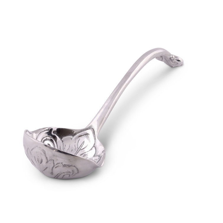 Elegant Silver Aluminum Fleur-De-Lis Punch Ladle