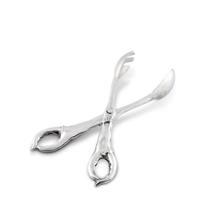 Arthur Court Coastal Aluminum Crab Serving Tongs