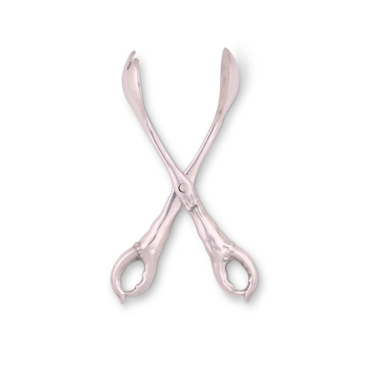 Arthur Court Coastal Aluminum Crab Serving Tongs