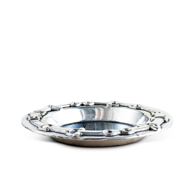 Equestrian Aluminum Wine Coaster and Stopper Set