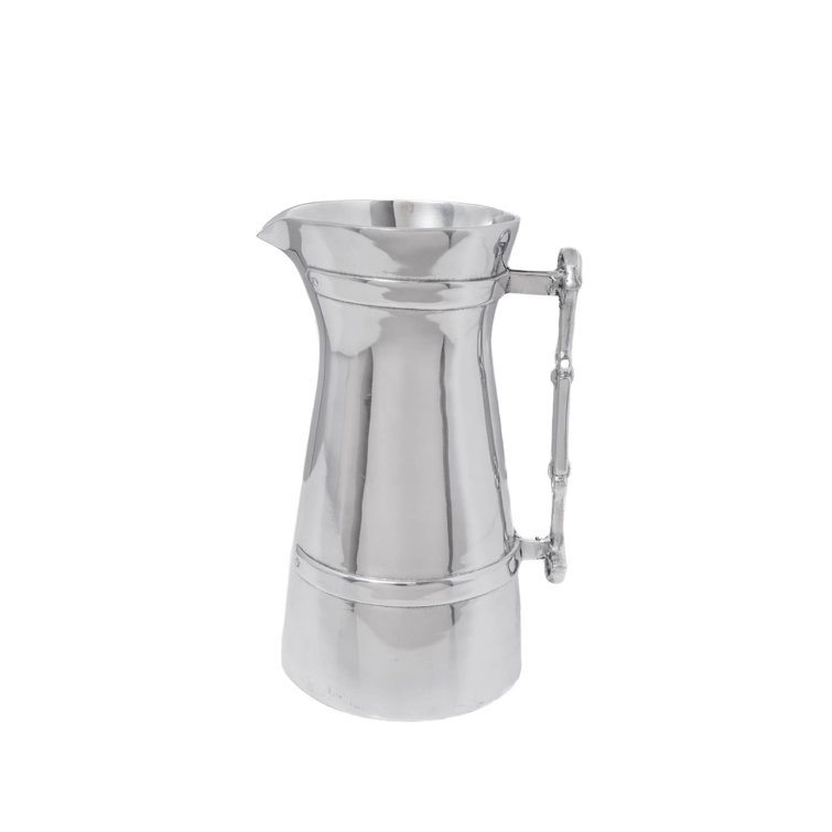 Polished Aluminum Equestrian Inspired Table Pitcher
