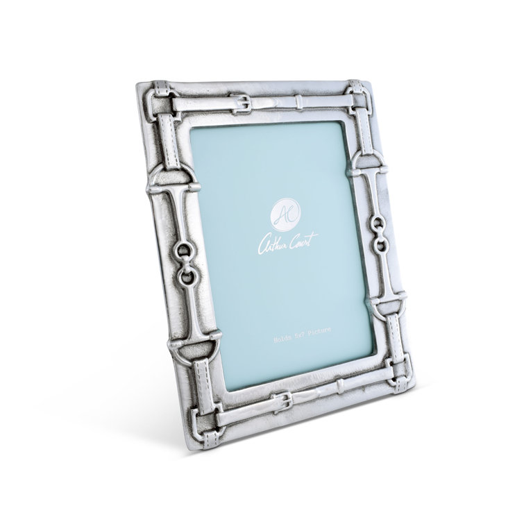Elegant Silver 5x7 Aluminum Equestrian Photo Frame