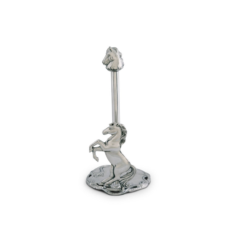 Equestrian Aluminum Horse Paper Towel Holder