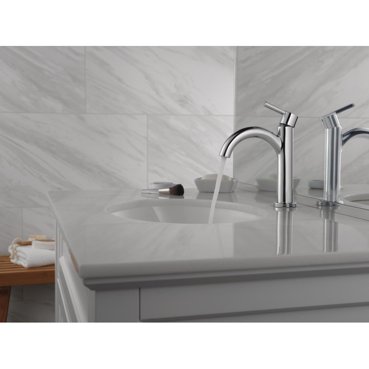 Delta Nicoli Chrome 8'' Single Handle Modern Bathroom Faucet