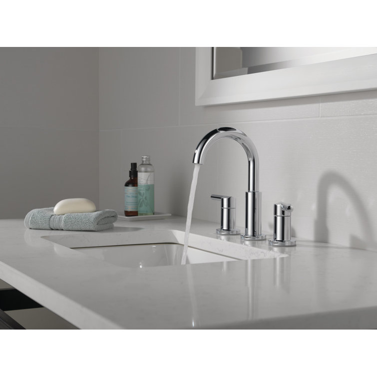 Delta Chrome Nicoli Two Handle Widespread Bathroom Faucet