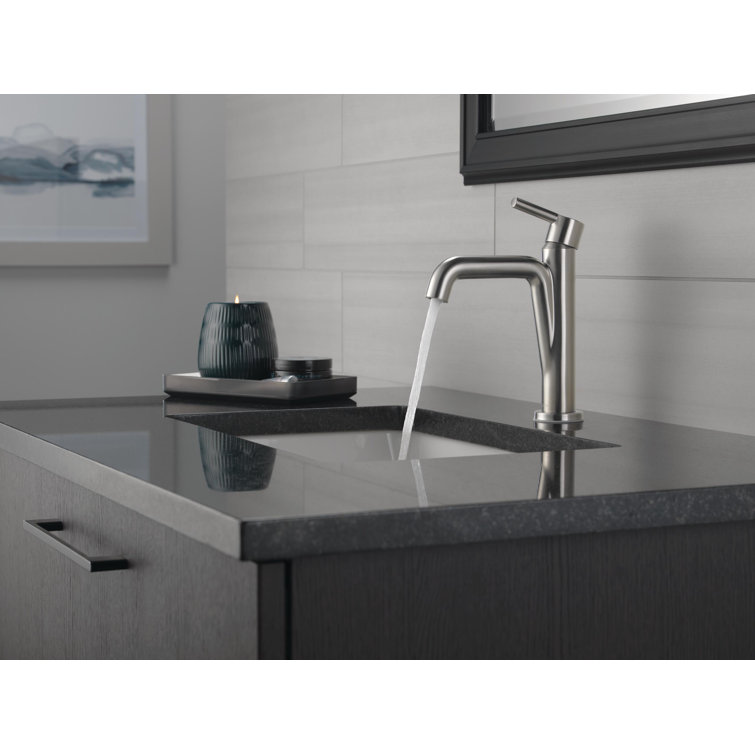 Delta Nicoli Sleek Stainless Steel Single Handle Bathroom Faucet