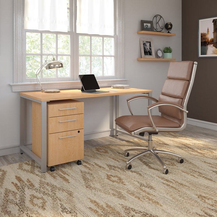 Saddle Tan High Back Leather Executive Swivel Chair