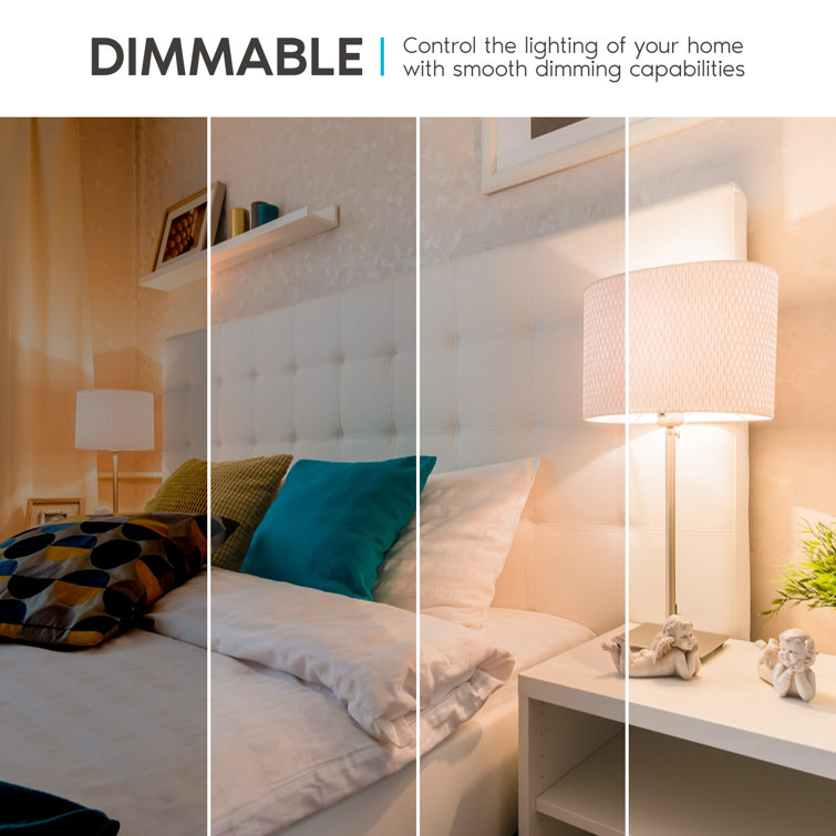 Luxrite White Frosted Dimmable LED Light Bulb 16-Pack