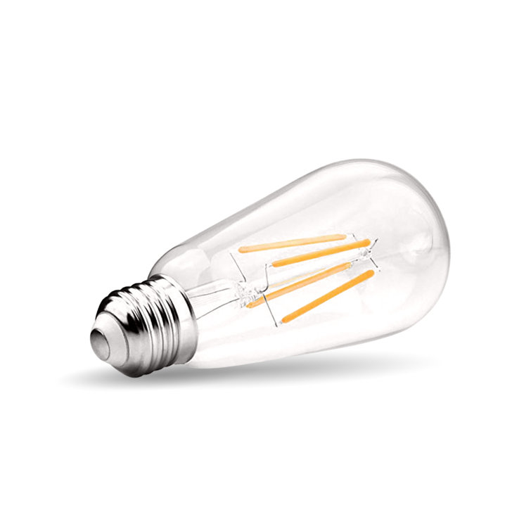 Vintage Style Clear Glass Dimmable LED Edison Bulbs, Warm White