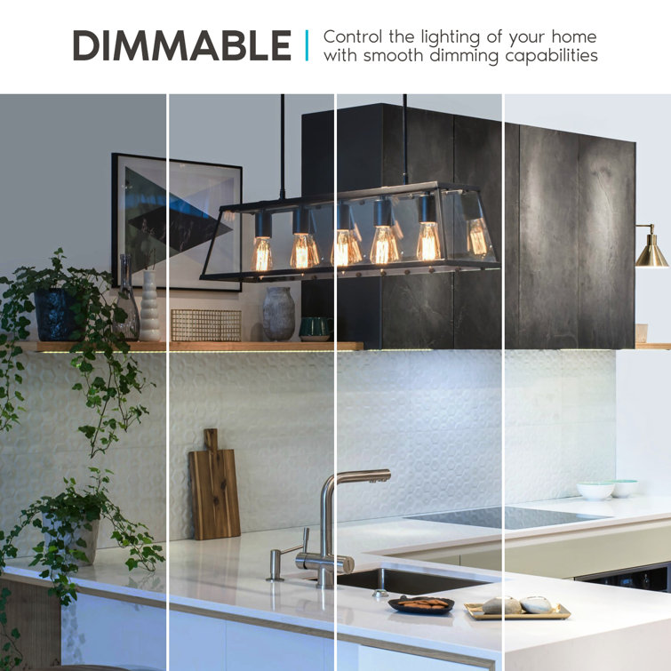 Vintage Style Clear Glass Dimmable LED Edison Bulbs, Warm White
