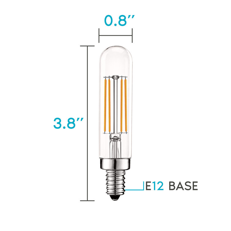 Vintage E12 5W Dimmable LED Tube Bulb in Warm White