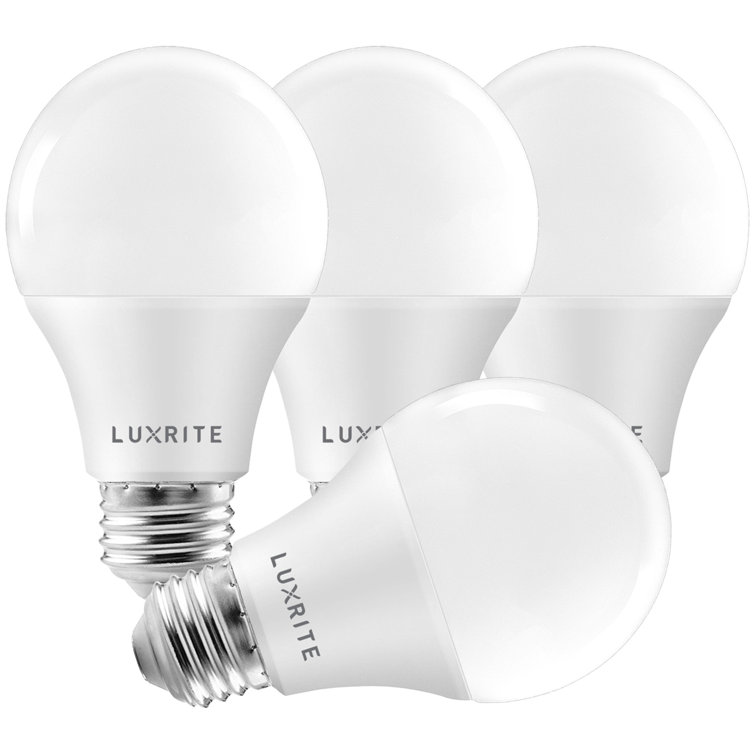 Luxrite 11W White Dimmable LED Light Bulbs, 4-Pack