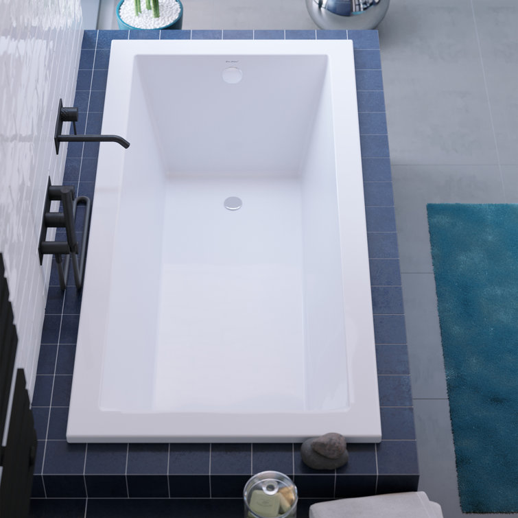 Voltaire 30" White Acrylic Drop-In Bathtub