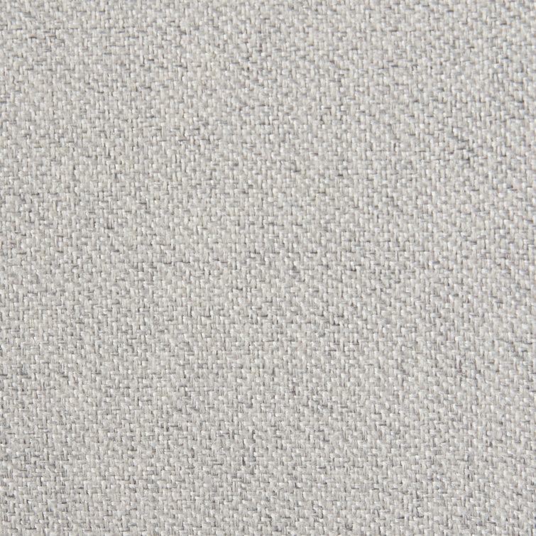 Light Gray Upholstered Wingback Dining Side Chair with Wood Legs