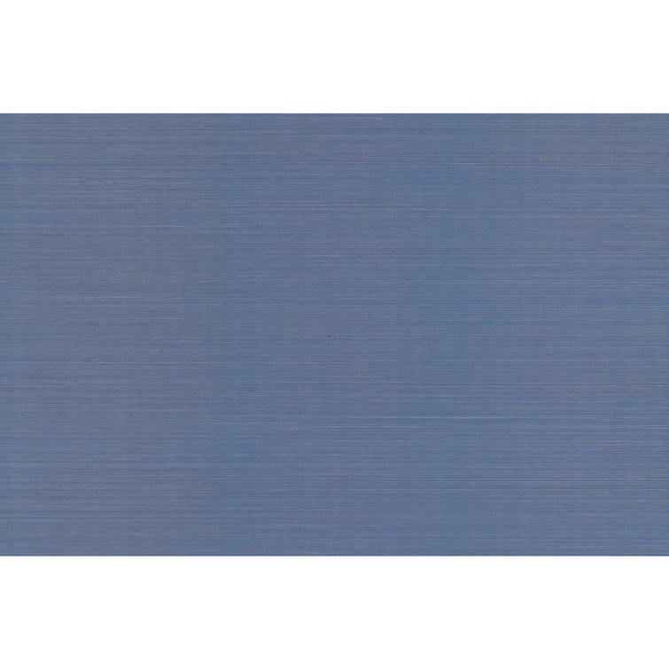 Palette 24' L x 36" W Blue Grasscloth Wallpaper Roll