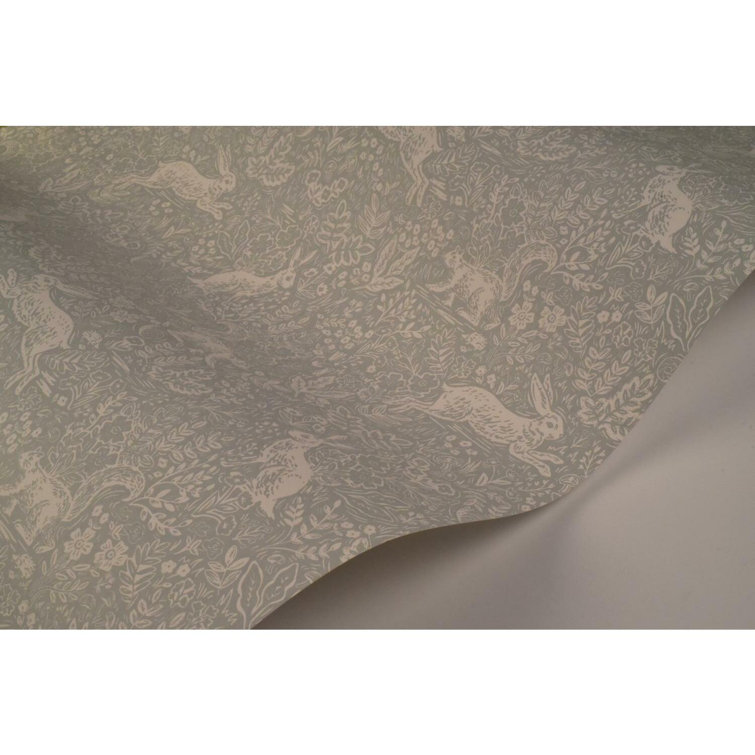 27" Mineral Nonwoven Woodland Fable Wallpaper