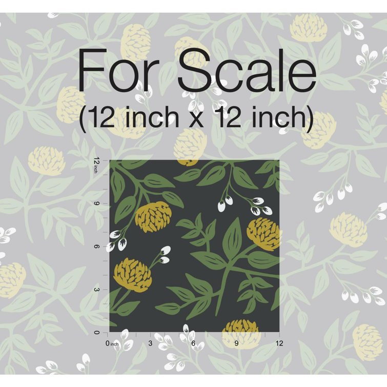Black & Gold Floral Peonies 27" x 324" Removable Wallpaper