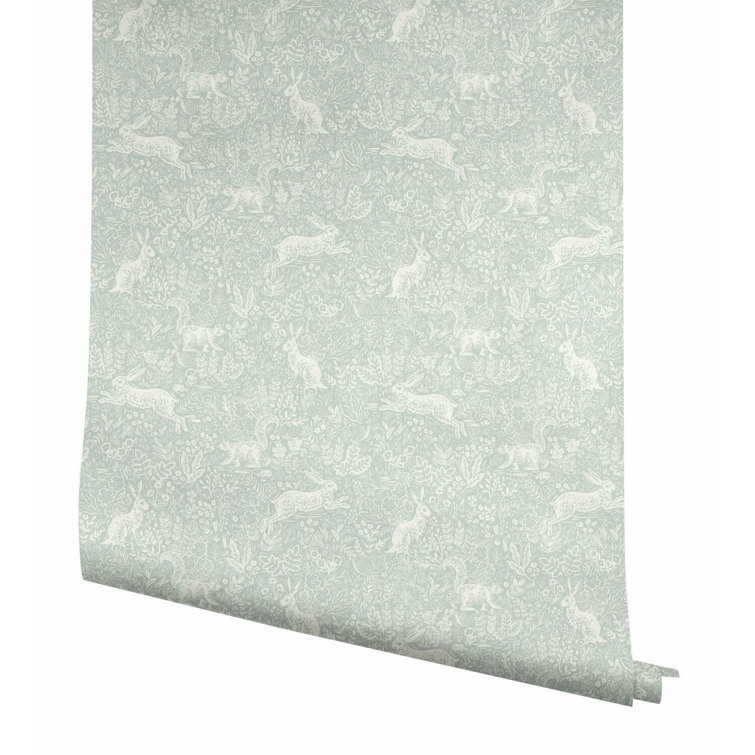 27" Mineral Nonwoven Woodland Fable Wallpaper