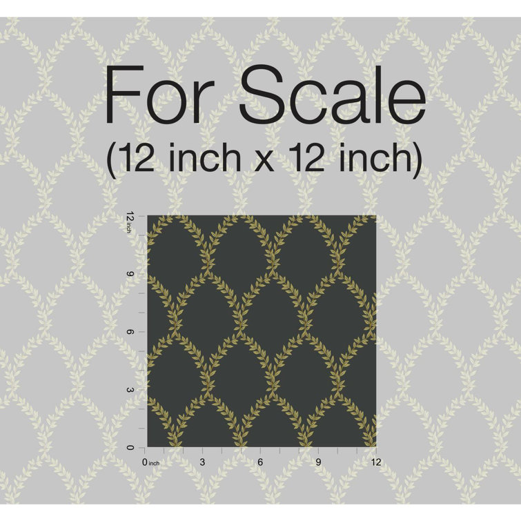 Gold and Black Non-Woven Washable Wallpaper Roll