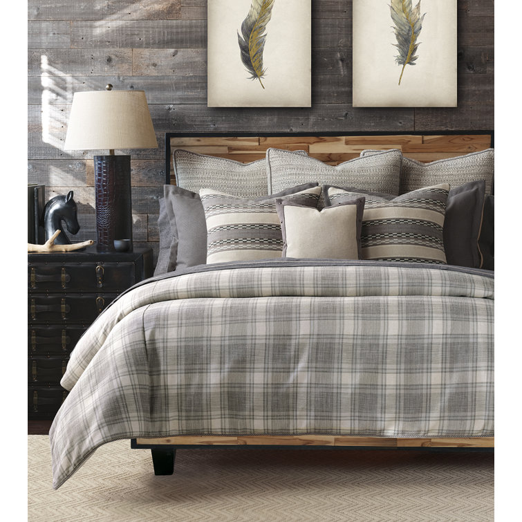 Telluride Gray and Beige Wool Square Pillow