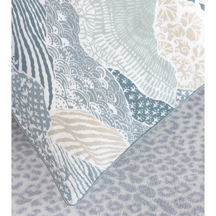 King Size Blue and Beige Reversible Comforter