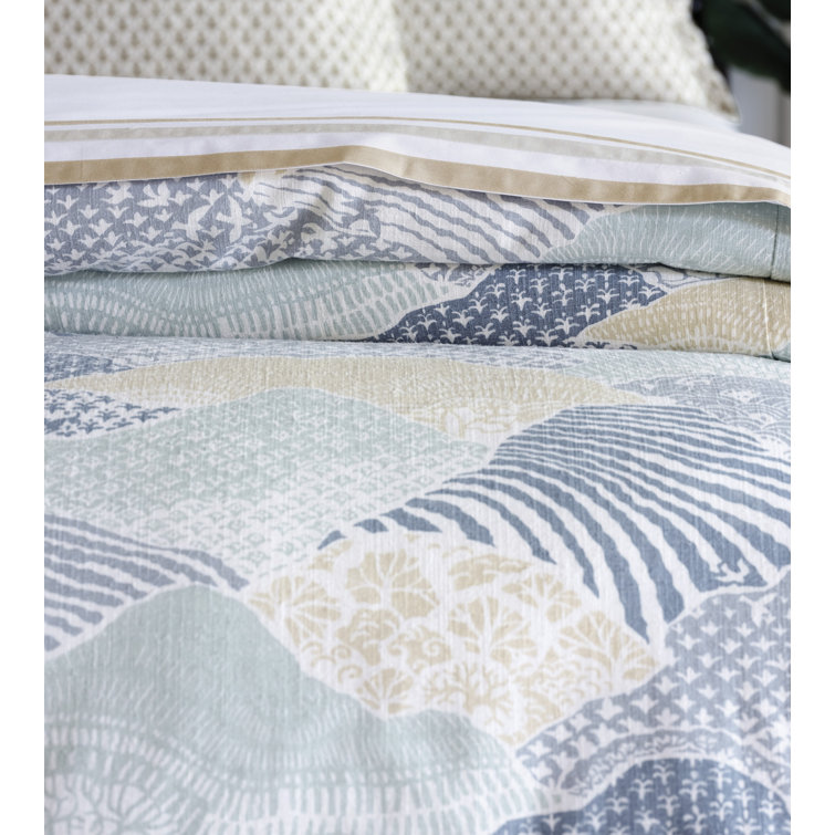 King Size Blue and Beige Reversible Comforter
