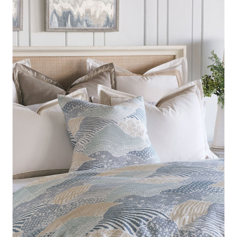 King Size Blue and Beige Reversible Comforter