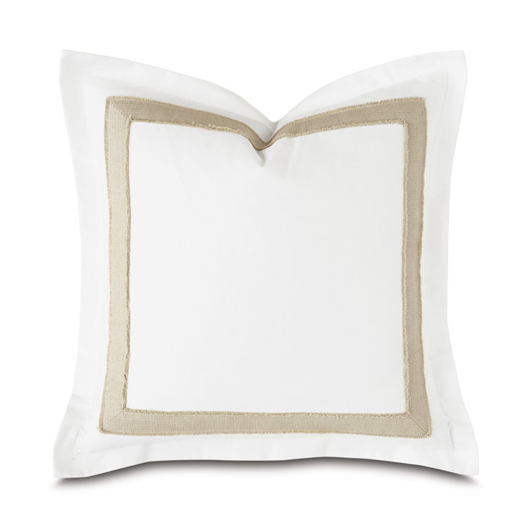 Brentwood Chic Oceanic 100% Cotton Euro Sham with Jute-Trim