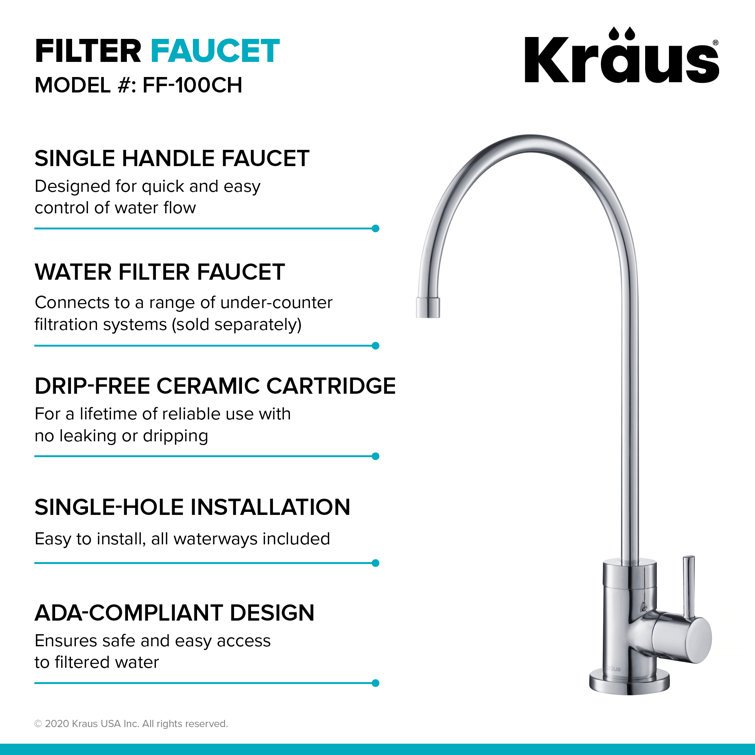 Chrome Modern Pull-Down Kitchen Faucet with Spray