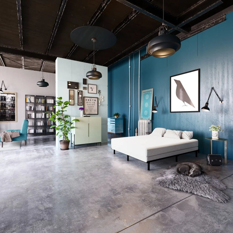 Queen Low Profile Folding Metal Box Spring with Polyester Cover