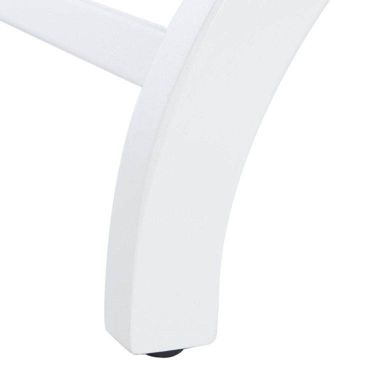 Dalat White Poplar Wood Night Table with Zinc Knob and Storage