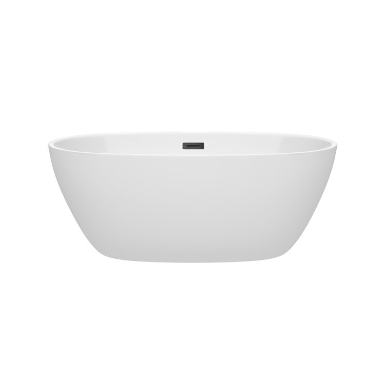 Juno 59'' White Freestanding Acrylic Soaking Bathtub