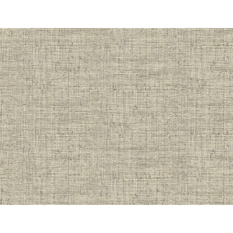 Natural Grasscloth Textured Peel and Stick Wallpaper