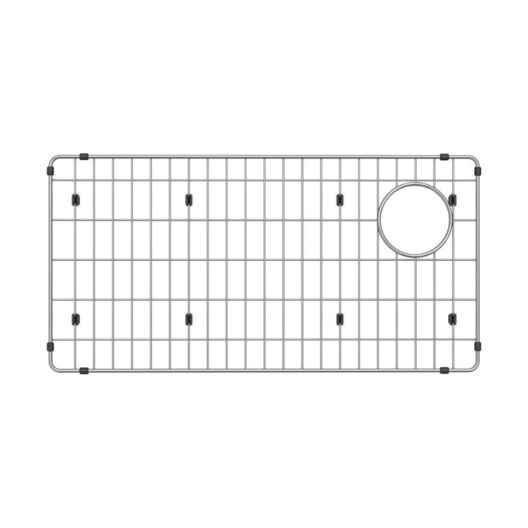 28.25" x 14.25" Stainless Steel Sink Grid with Rubber Feet