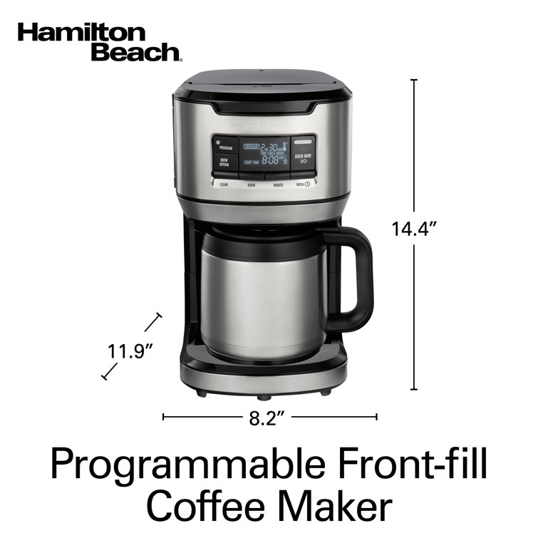 Hamilton Beach® FrontFill 12 Cup Programmable Coffee Maker with Thermal Carafe