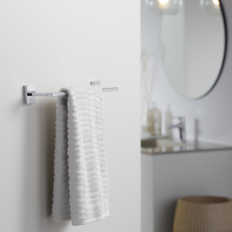 Vibrant Brushed Moderne Brass 24" Wall Mounted Towel Bar