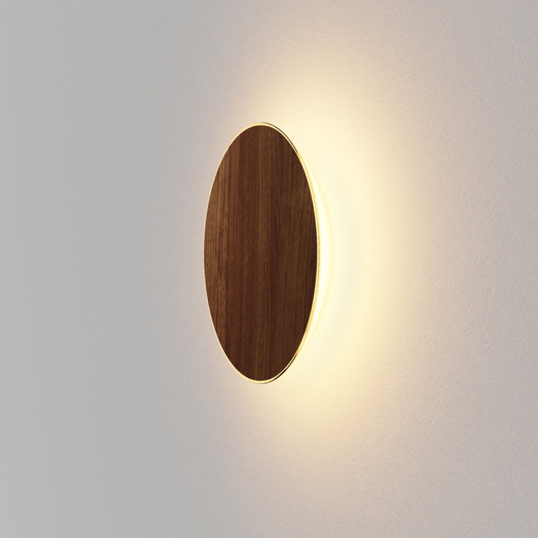 Ramen Nickel Finish 12" Dimmable LED Sconce